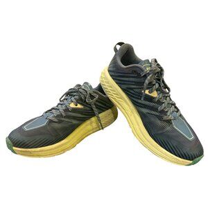 Hoka One One  womens Running Shoes Size 9 Yellow & Blue Athletic Trainers